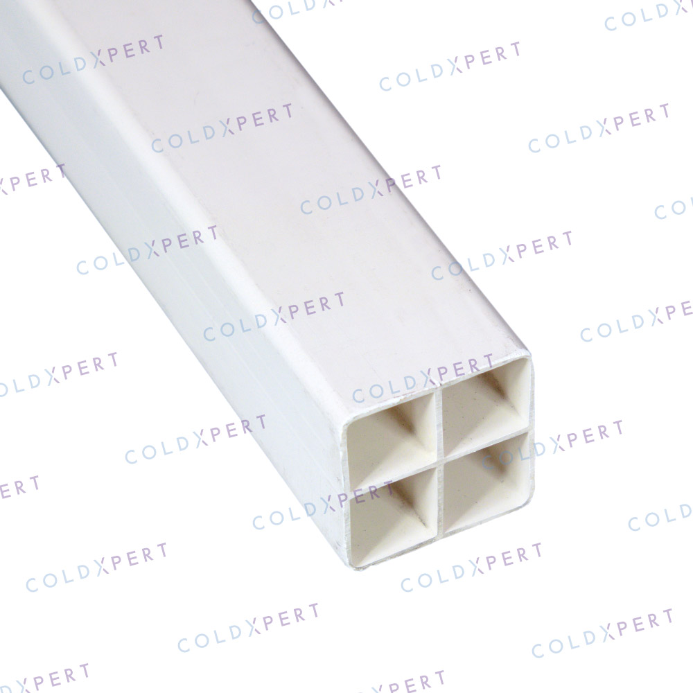 Perfil soporte/ventilación de PVC 40 x 40 mm (*) para cámaras prefabricadas